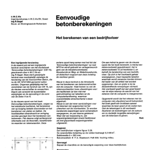 Eenvoudige betonberekeningen