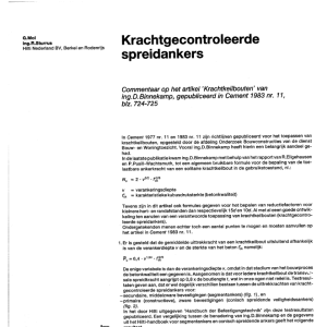 Krachtgecontroleerde spreidankers