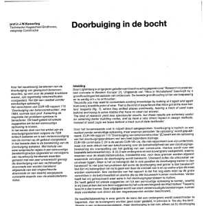 Doorbuiging in de bocht