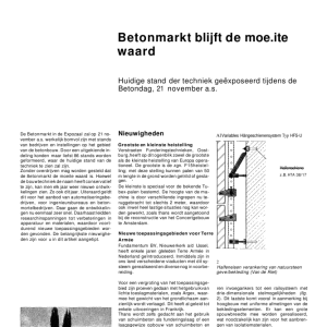 Betonmarkt blijft de moeite waard