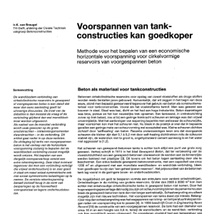 Voorspannen van tankconstructies kan goedkoper