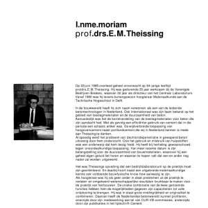 In memoriam prof drs EM Theissing