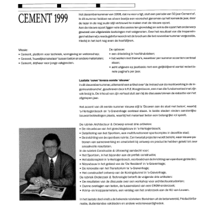 Cement 1999