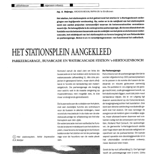 Het stationsplein aangekleed