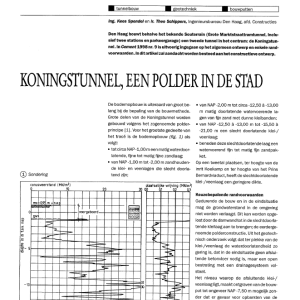 Koningstunnel, een polder in de stad
