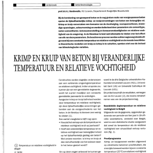 Krimp en kruip van beton bij veranderlijke temperatu