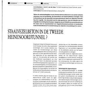 Staalvezelbeton in de tweede Heinenoordtunnel
