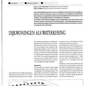 Dijkwoningen als waterkering