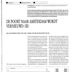 De poort naar Amsterdam wordt vernieuwd (III)