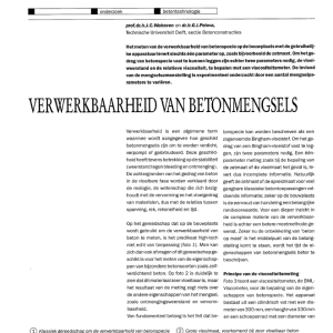 Verwerkbaarheid van betonmengsels