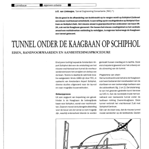 Tunnel onder de Kaagbaan op Schiphol