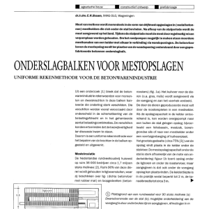 Onderslagbalken voor mestopslagen