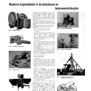 Moderne hulpmiddelen in de betonbouw en betonwarenindustrie