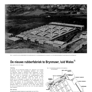 De nieuwe rubberfabriek te Brynmawr, Zuid-Wales