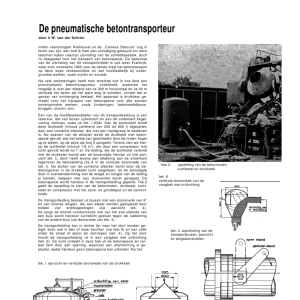 De pneumatische betontransporteur