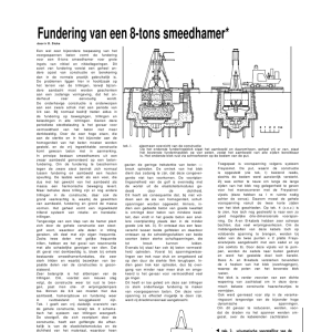 Fundering van een 8-tons smeedhamer