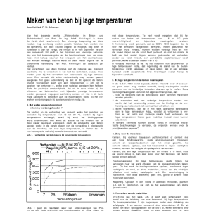 Maken van beton bij lage temperaturen