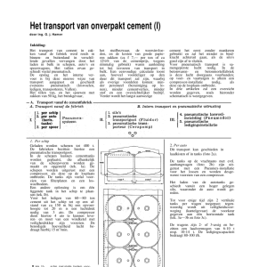 Het transport van onverpakt cement