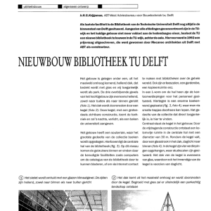 Nieuwbouw bibliotheek TU Delft