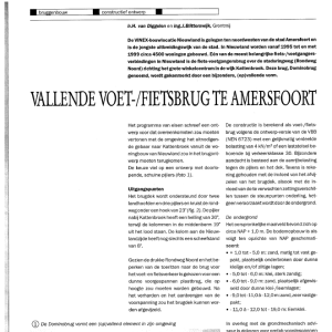 Vallende voet-fietsbrug te Amersfoort