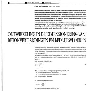 Ontwikkeling in dimensionering betonverh