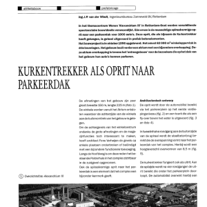 Kurkentrekker als oprit naar parkeerdek