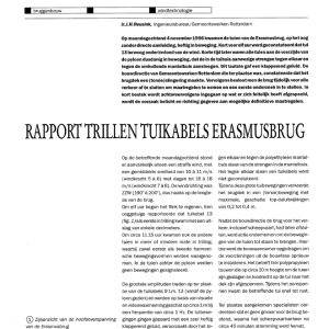 Rapport trillen tuikabels Erasmusbrug
