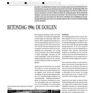 Betondag 1996 - De Doelen