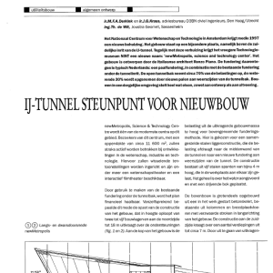 IJ-tunnel steunpunt voor nieuwbouw