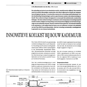 Innovatieve koelkist bij bouw kademuur