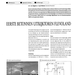 Eerste betonnen uitkijktoren Flevoland