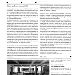 Beton, een levend materiaal