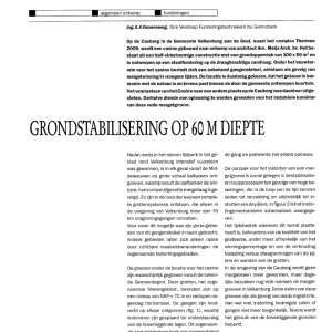 Grondstabilisering op 60 m diepte