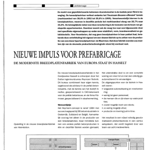 Nieuwe impuls voor prefabricage