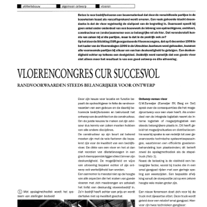 Vloerencongres CUR succesvol