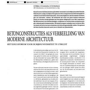Betonconstructies verbeelding moderne