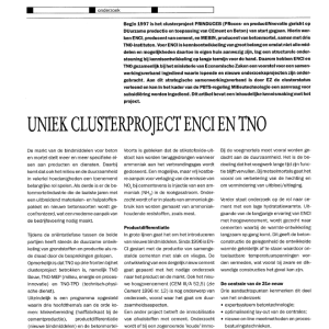 Uniek clusterproject ENCI en TNO