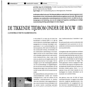 De tikkende tijdbom onder de bouw (III)