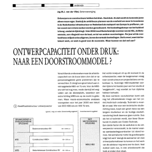 Ontwerpcapaciteit onder druk - naar