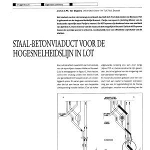 Staal-betonviaduct voor de hsl in Lot