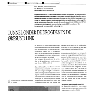 Tunnel onder de Drogden in de Oresund Link