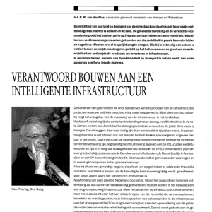 Verantw bouwen intelligente infrastruct