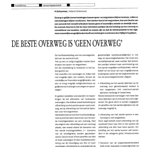 De beste overweg is 'geen overweg'