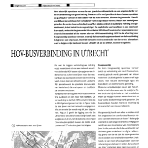 HOV-busverbinding in Utrecht
