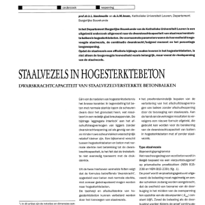 Staalvezels in hogesterktebeton