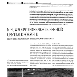 Nieuwbouw kernenergie-eenheid Borssele