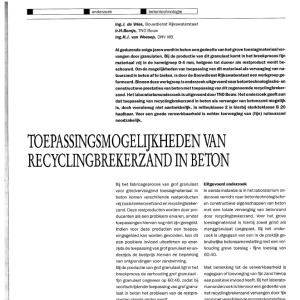 Toepassingsmogelijkheden recyclingbrekerzand