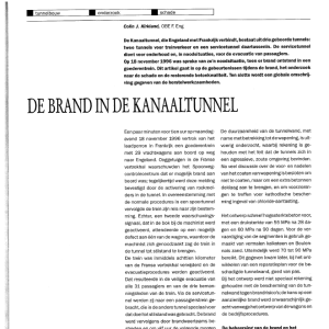De brand in de Kanaaltunnel
