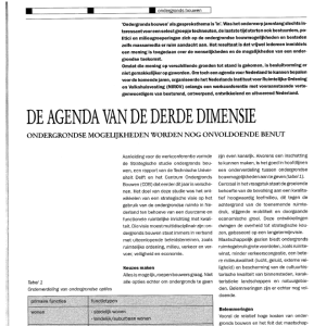De agenda van de derde dimensie