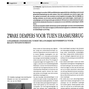 Zware dempers voor tuien Erasmusbrug